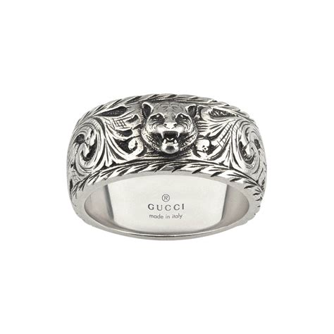 gucci feline head ring 2100|925 Sterling Silver Thin Ring With Feline Head .